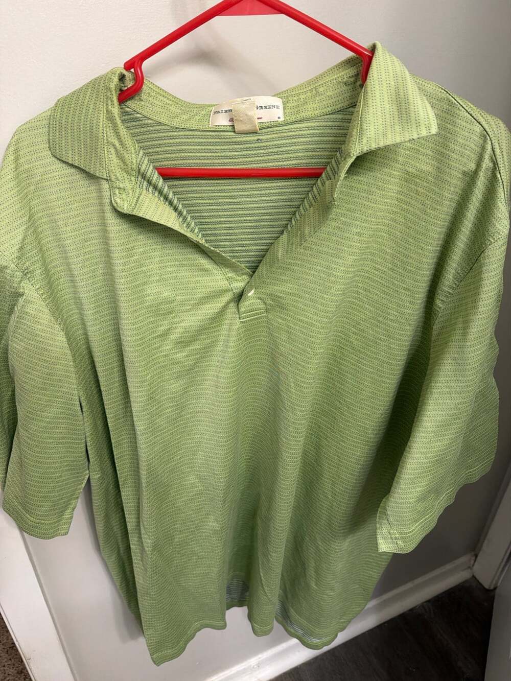 Fairway & Greene Men’s Green Striped Polo XXL